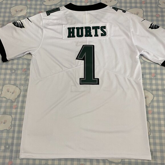 Philadelphia Eagles White Jersey Hurts No. 1 - Picture 5 of 7